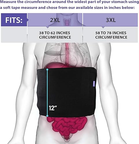 Miniatura 4 de Everyday Medical Faja abdominal poscirugía de talla grande I Envoltura de estómago bariátrico I Soporte de hernia para hombres y mujeres I Faja de