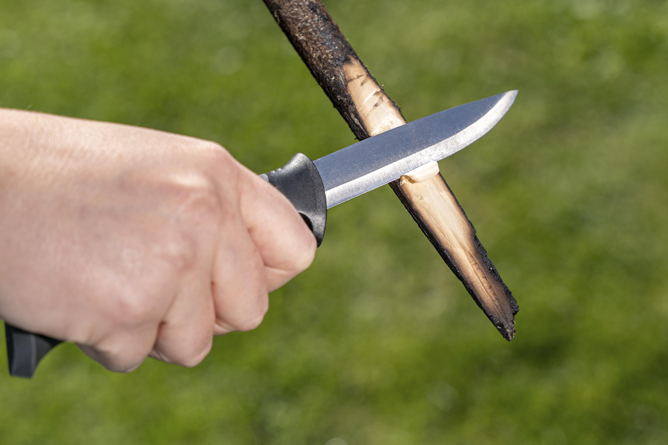wolfcraft Nóż outdoorowy z pochwą I 4085000 I Nóż do hobby, rzemiosła i biwakowania
