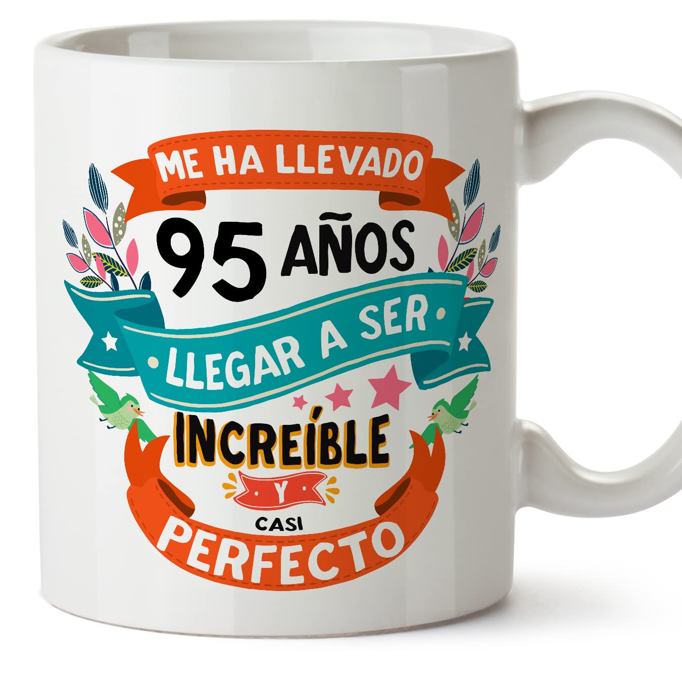 MUGFFINS Taza 80 Cumpleaños - "Me ha llevado 80 años llegar a ser increíble y casi perfecto - Regalos Desayuno Feliz Cumpleaños — view 149