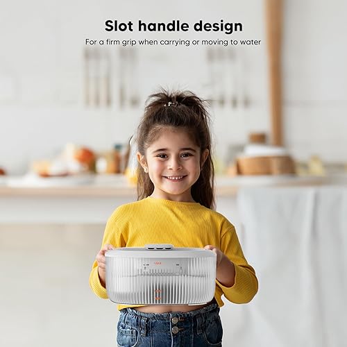 Miniatura 4 de WOPET Fuente de agua para perros grandes, dispensador de agua para perros de 6 litros205 oz1.7 galones, fuente de agua automática para gatos y