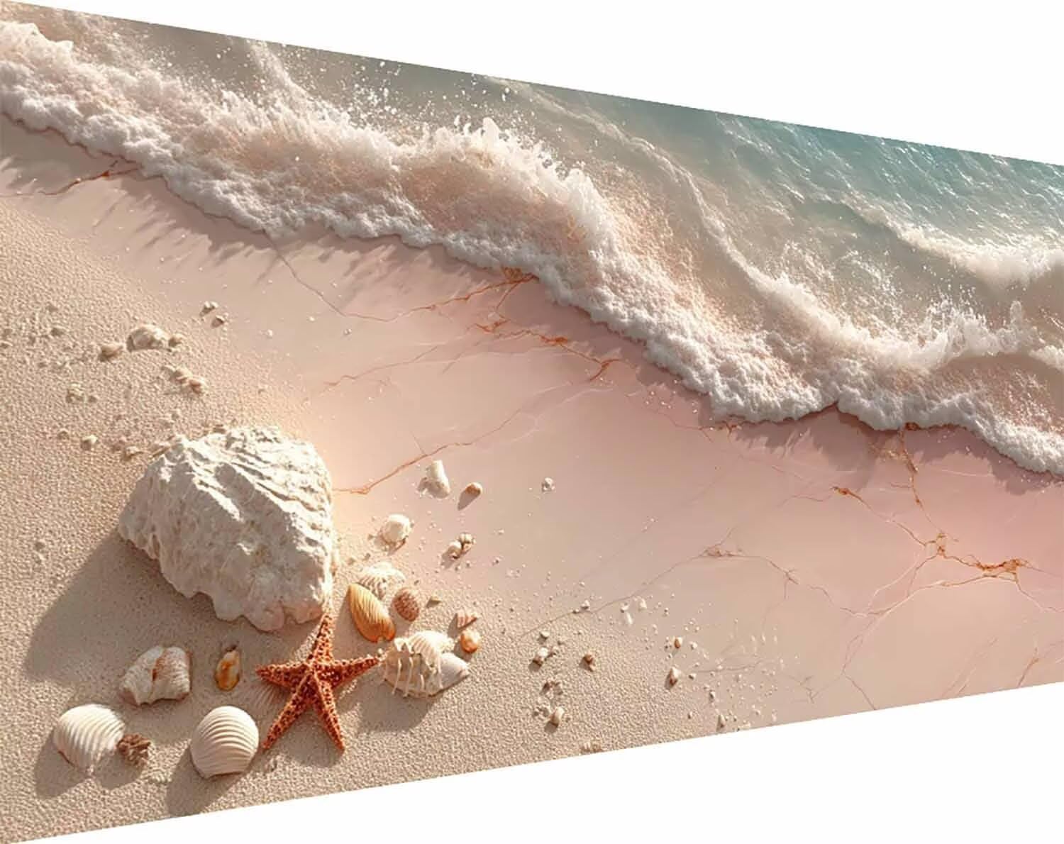Zestawy sztuki diamentowej muszli dla dorosłych, malarstwo diamentowe plażowe kryształowe zestawy artystyczne dla dzieci początkujących, DIY 5D pełne wiercenie okrągłe klejnoty kropki stras haft