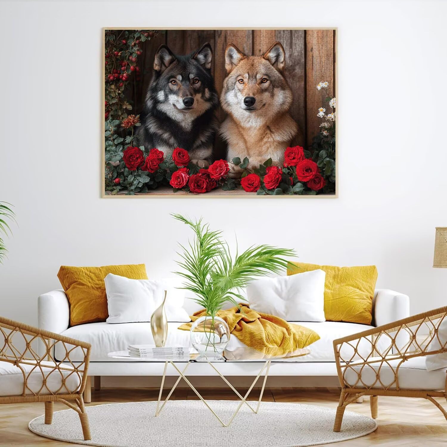 Puzzle dla dorosłych 4000, Wolf Rose, 141x87cm, n-367