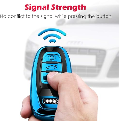 Miniatura 6 de Tukellen Funda para llavero Audi, TPU suave de alta calidad, protección completa de 360 grados, compatible con Audi R8 Q5 Q7 S3 S4 S5 S6 S7 S8 SQ5