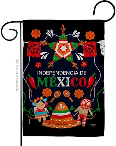 Nationality Independencia De Mexico Garden Flag Regional Nation International World Country Particular Area Small Decorative Gift Yard House Banner