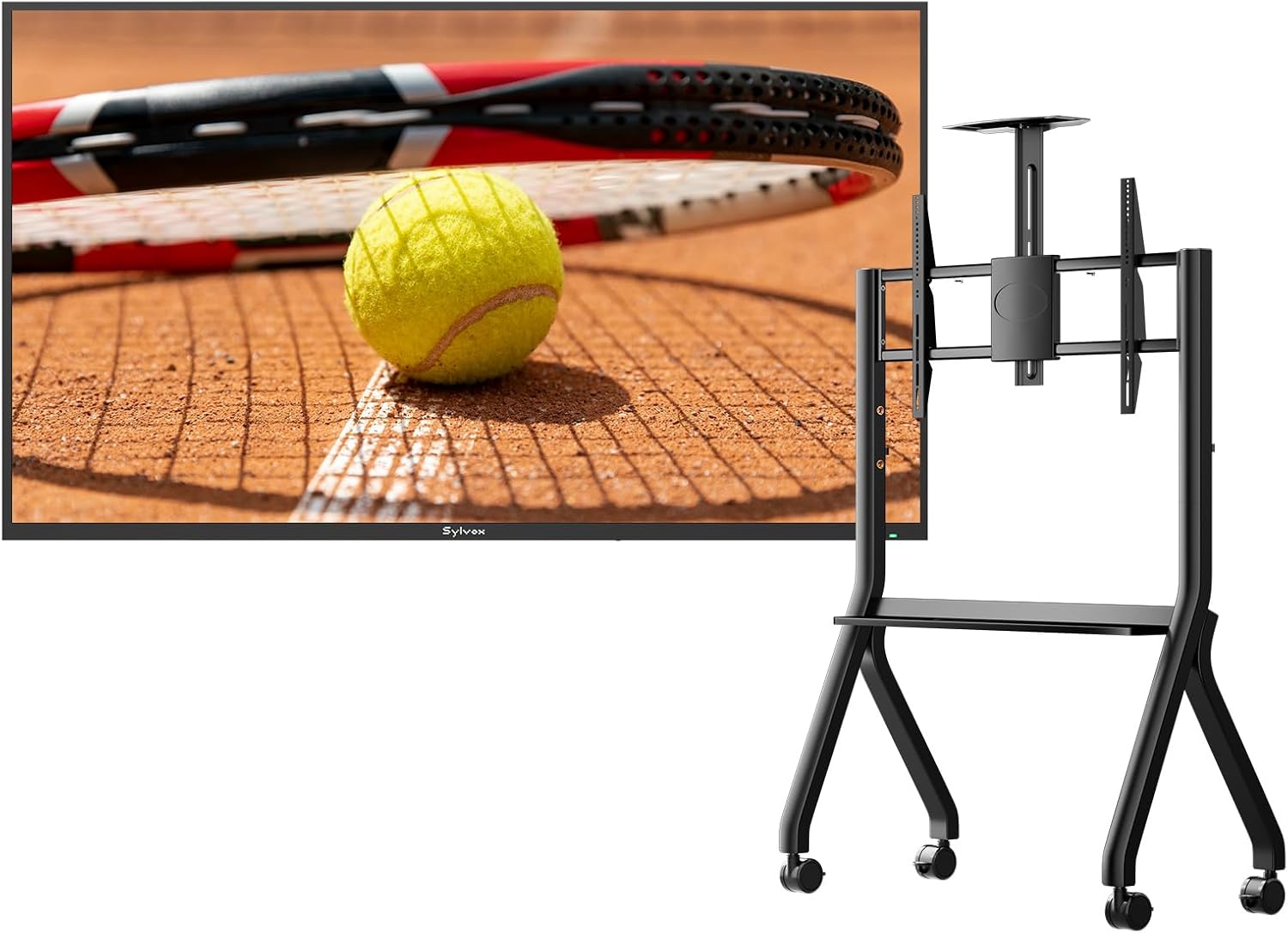 SYLVOX Pool Pro 2.0 43” Outdoor TV Bundle with Rolling TV Cart Stand – 2000 Nits, 4K UHD, IP55 Waterproof, Dolby Atmos, Google TV, Full Sun Visibility, Mobile All-Weather Entertainment Solution