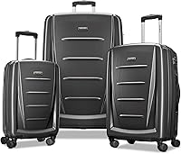 Vista 39 de Samsonite Winfield 2 Equipaje rígido con ruedas giratorias, Carbón vegetal, Grande de 28 pulgadas, a cuadros