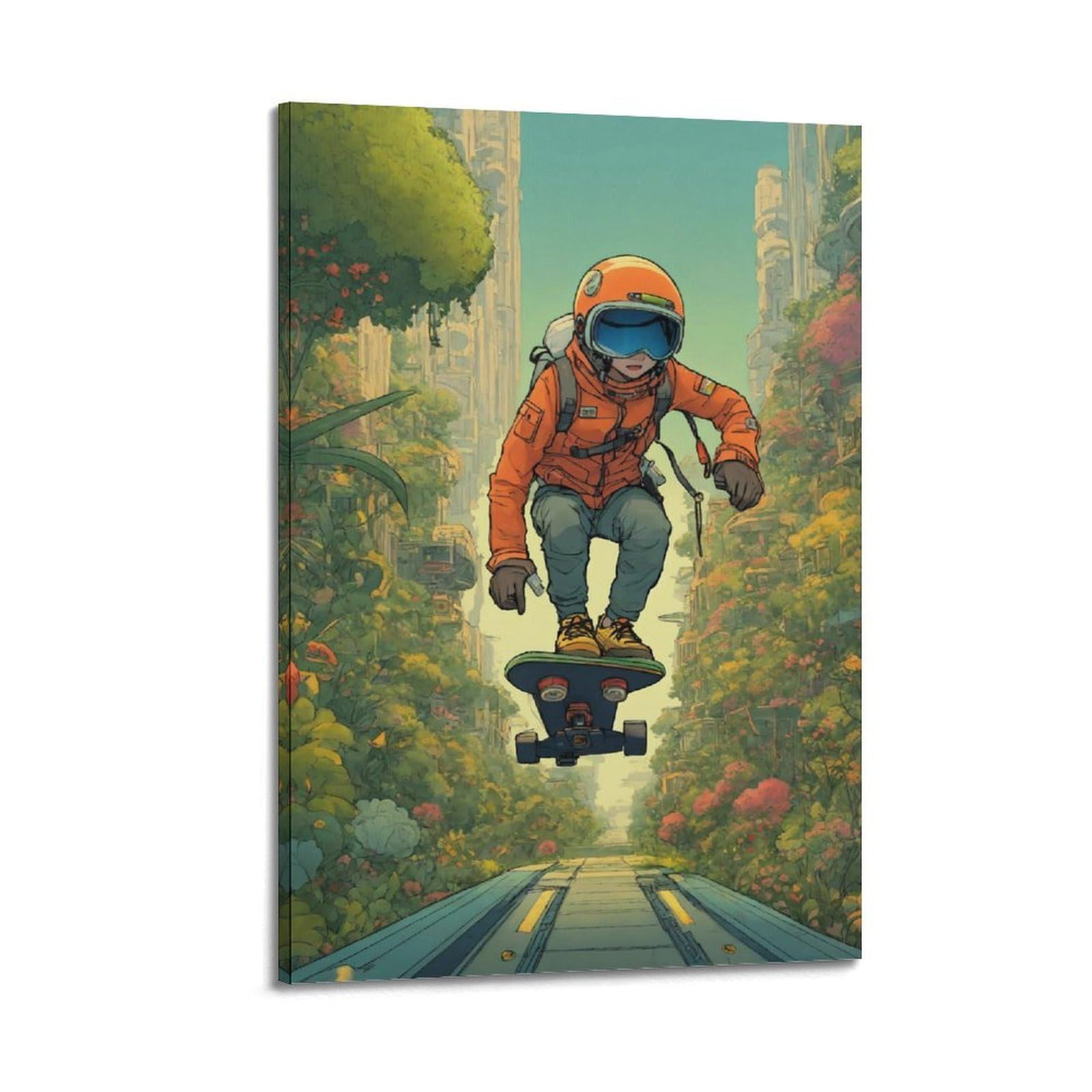 JIYAYCU Póster de deportes extremos, pintura decorativa para jóvenes, 40 x 60 cm