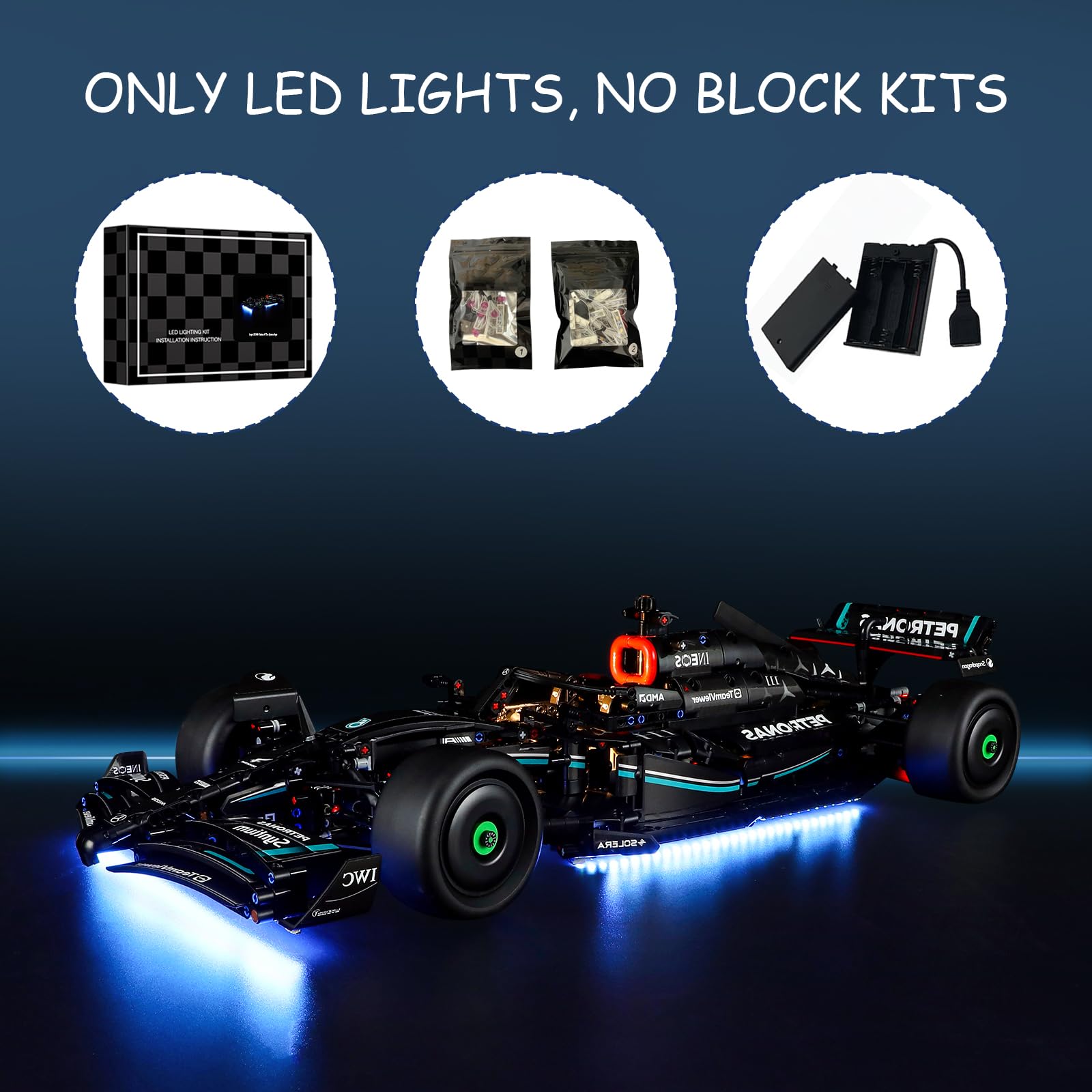 Amazon.co.jp: Mililier LEDライトキット レゴ42171 メルセデスAMG F1