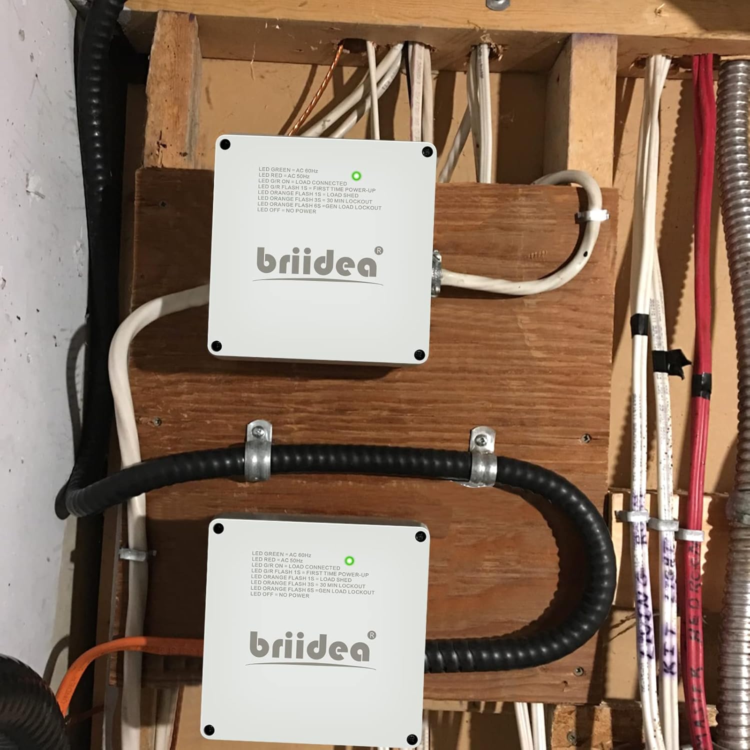 Briidea 50 Amp Smart Management Module (SMM), Load Management Device to Protect Generator from Overload, Gray