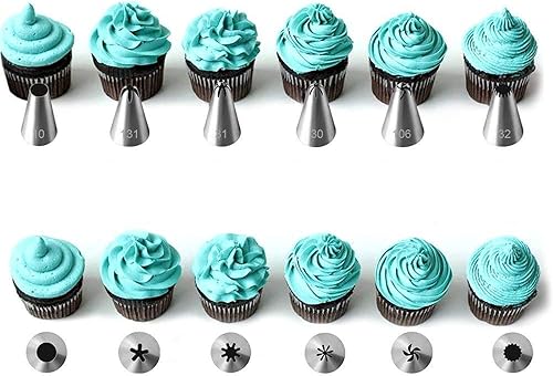 Miniatura 3 de Juego de herramientas para hornear, kit de decoración de pasteles con boquillas de muchos tamaños diferentes