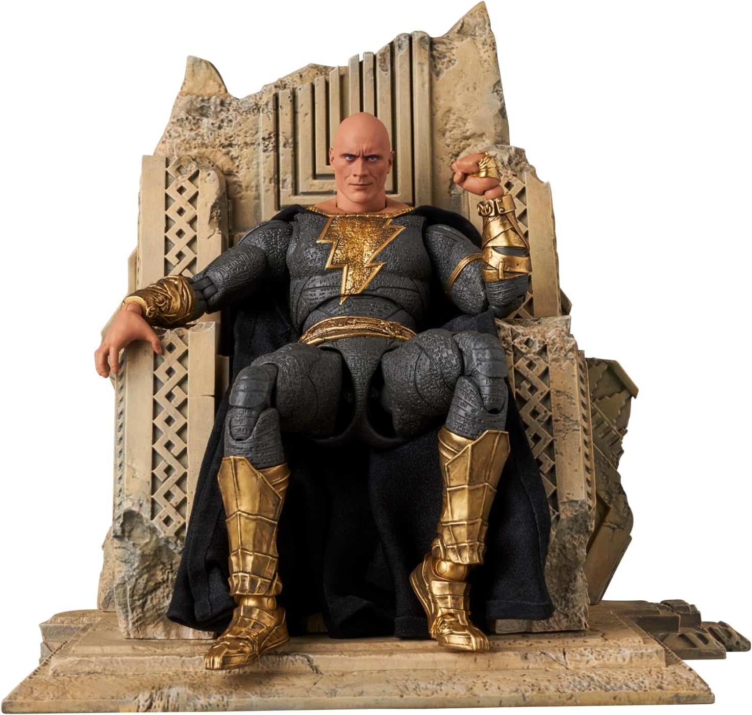 Medicom Toy MAFEX No. 286 Black Adam (Gold Suit), Total Height Approx. 6.5 inches (165 mm), Non-scale, Pre-painted Action Figure
