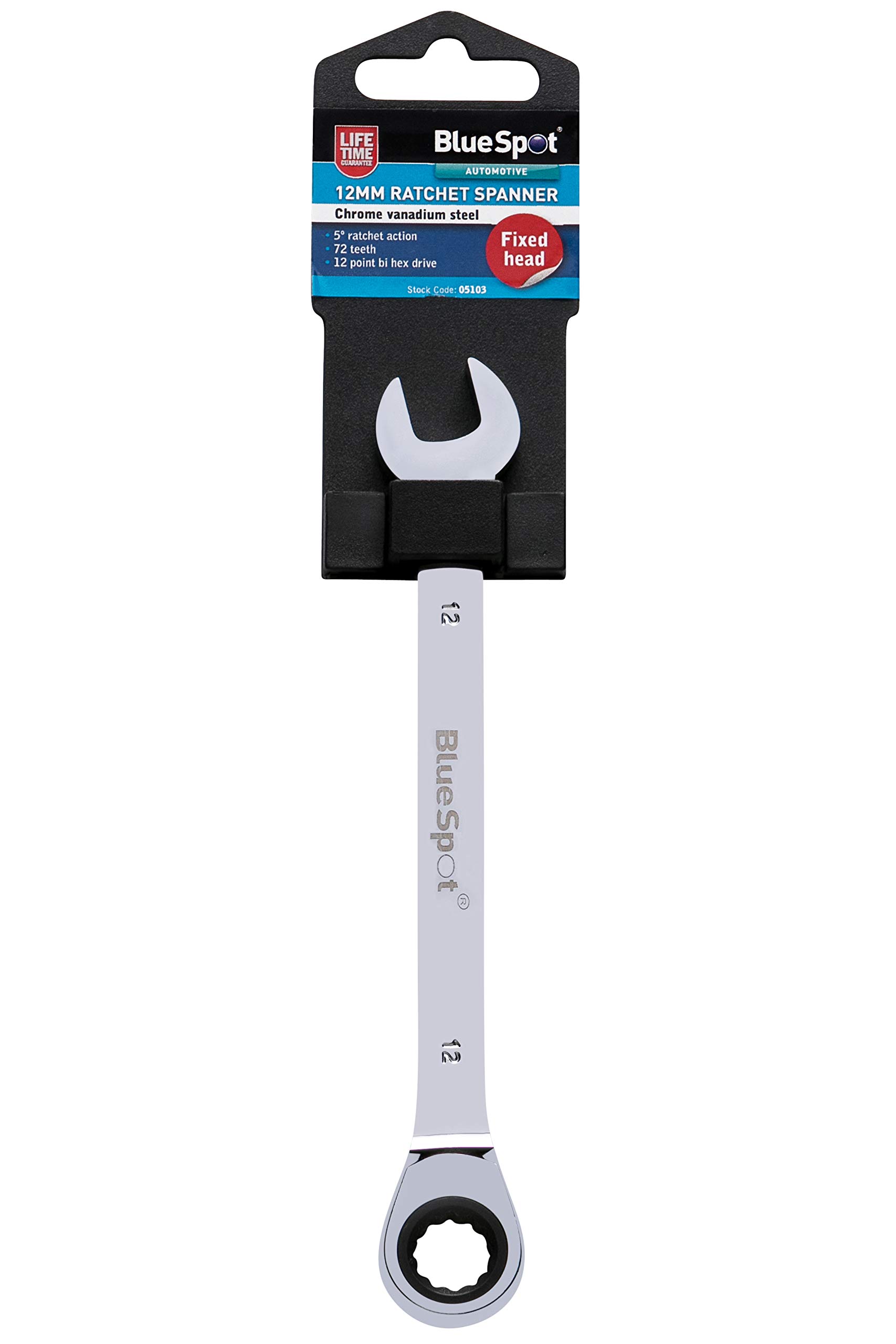 Bluespot 05103 12Mm Ratchet Spanner Fixed Head