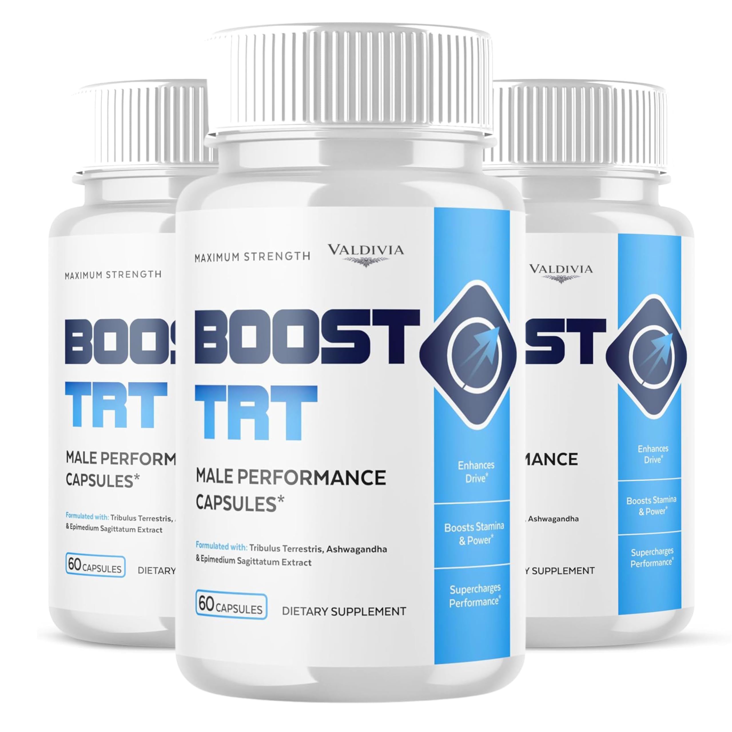 (3 Pack) BoostTRT Maximum Strength Capsules - Official BoostTRT Premium Advanced Formula Supplement Natural Daily Support Multivitamin for Overall Health & Wellness, 180 Capsules for 3 Months