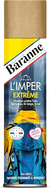 Baranne - Spray Imperméabilisant Extrême | Bombe hydrofuge | Chaussures, Tissu, Textile, Daim | Protection Multi-Surfaces I Tâches, Traces I Protège de la Pluie | 300ml - 1