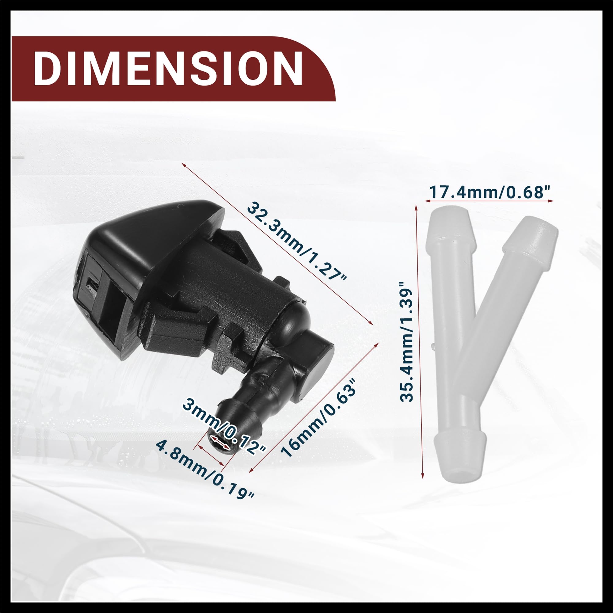 TAJAHASHI　3Mフィルター Amazon.com: Hihaha Windshield Washer Nozzle for Ford Edge