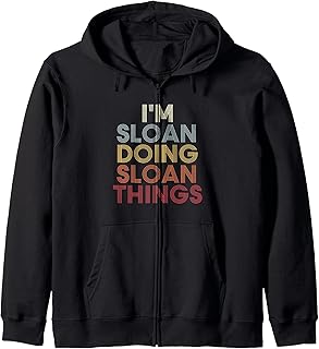 Sloan Name Sloan Personalized Name First Given Zip Hoodie