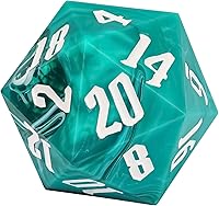 Vista 25 de 55mm dados de 20 lados DND, dados gigantes D20 D&D poliédricos grandes D20 con caja de regalo de dados para Dungeons and Dragons, juegos de mesa RPG