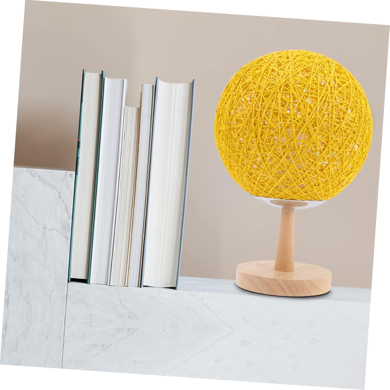 NUOBESTY 1set Creative Rattan Led Night Light for Boys and Girls Unique Desktop Table Lamp for Bedroom Living Room and Study Charming Decorative Accent for Rooms and Holiday Celebrations