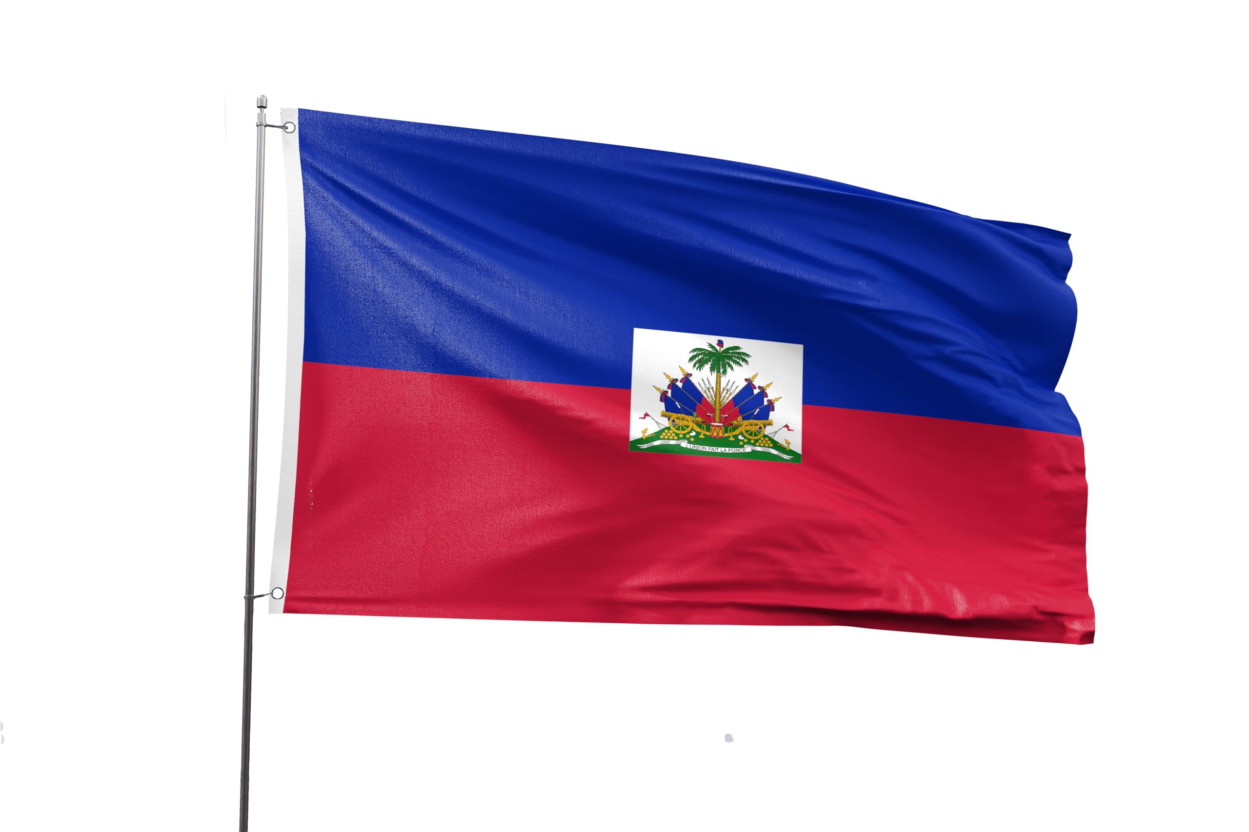 Haiti Flag 5x8FT Haitian National Polyester Printed Latin America Flag With 2 Grommets For Haitian Themed Festival Event Parade Party Heritage