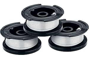 BLACK+DECKER Weed Eater String, Trimmer Line, 3-Pack, 30-Feet of Replacement Spool, 0.065-Inch Diameter (AF1003ZP)
