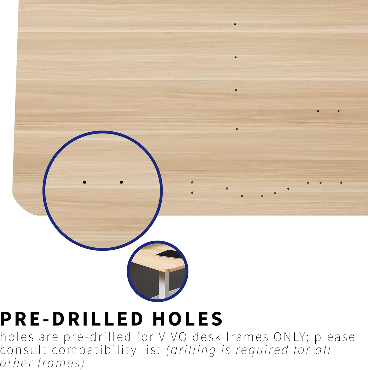 VIVO Universal 71 x 36 inch Table Top for Standard and Sit to Stand Height Adjustable Home and Office Desk Frames, Light Wood Extra-Wide Desktop, DESK-TOP72-36C