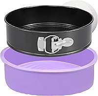 Hikolvol 9 Inch Nonstick Springform Pan with Leakproof Protector & 50 Parchment Papers - Ideal Cheesecake Baking Pan