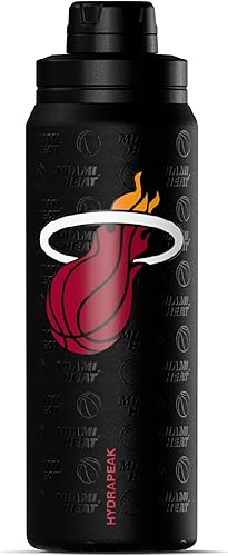 Miniatura 11 de Hydrapeak x NBA Botella de agua activa con licencia oficial de Houston Rockets de 26 onzas con tapa de sorbo y asa, reutilizable, acero inoxidable,