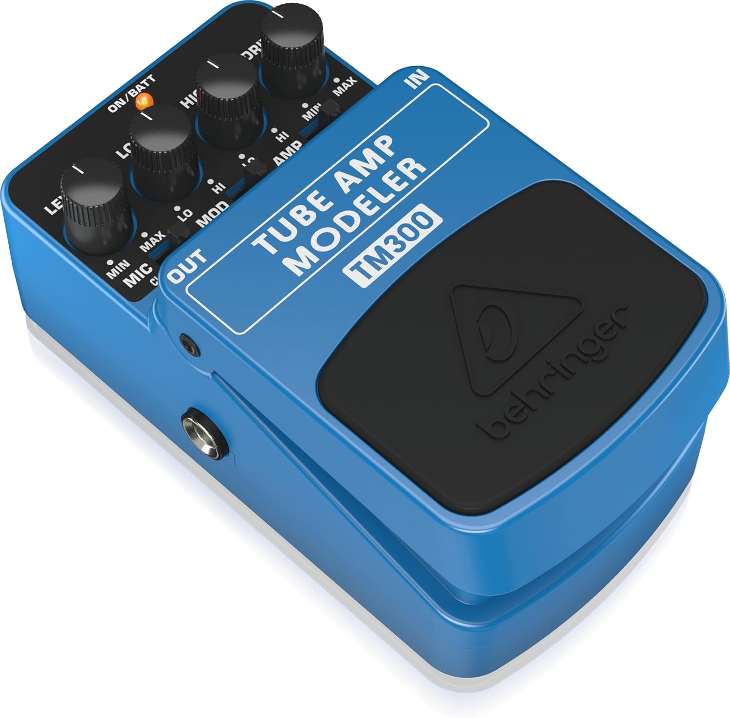 Behringer TUBE AMP MODELER TM300 Ultimate Tube Amp Modeling Instrument Effects Pedal, Teal