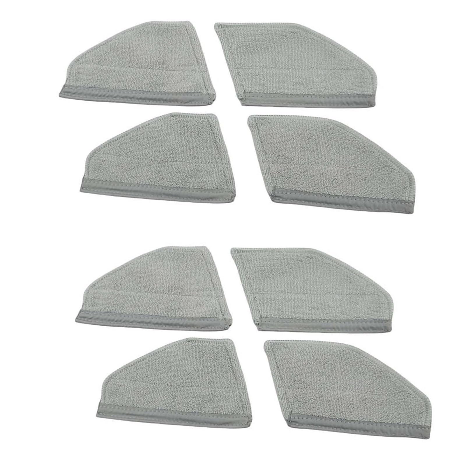 YHNNH Mop,Compatible for ROIDMI,EVE Max，Cleaning Cloth Mop Robot Vacuum Cleaner Spare Parts Accessories(8pcs)