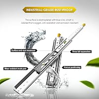 AOLISHENG 500mm Teljes Kihúzású Fiók Sín 200kg Terhelhetőség Zárral 3