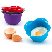 Silicone Egg Poacher Cups Set of 4. BPA Free. Microwave Egg Poacher. Non-Stick Eggshells. Perfect Silicone Egg Poacher. 4 Silicone Egg Molds