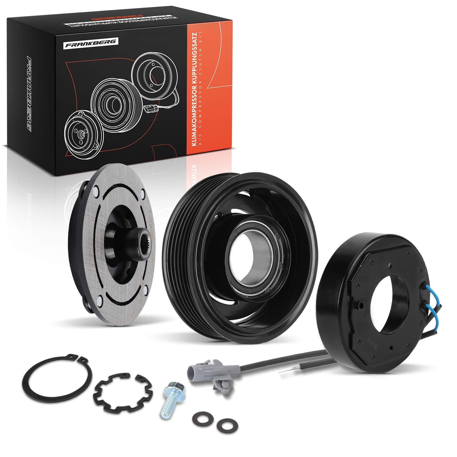 Frankberg 1x Klimakupplung Kompatibel mit 3er F30 F80 320 328 5er F10 520 528 530 535 M 550 6 Gran Coupe F06 640 X5 E70 M50 M X6 E71 E72 M50 Replace# 64529216466