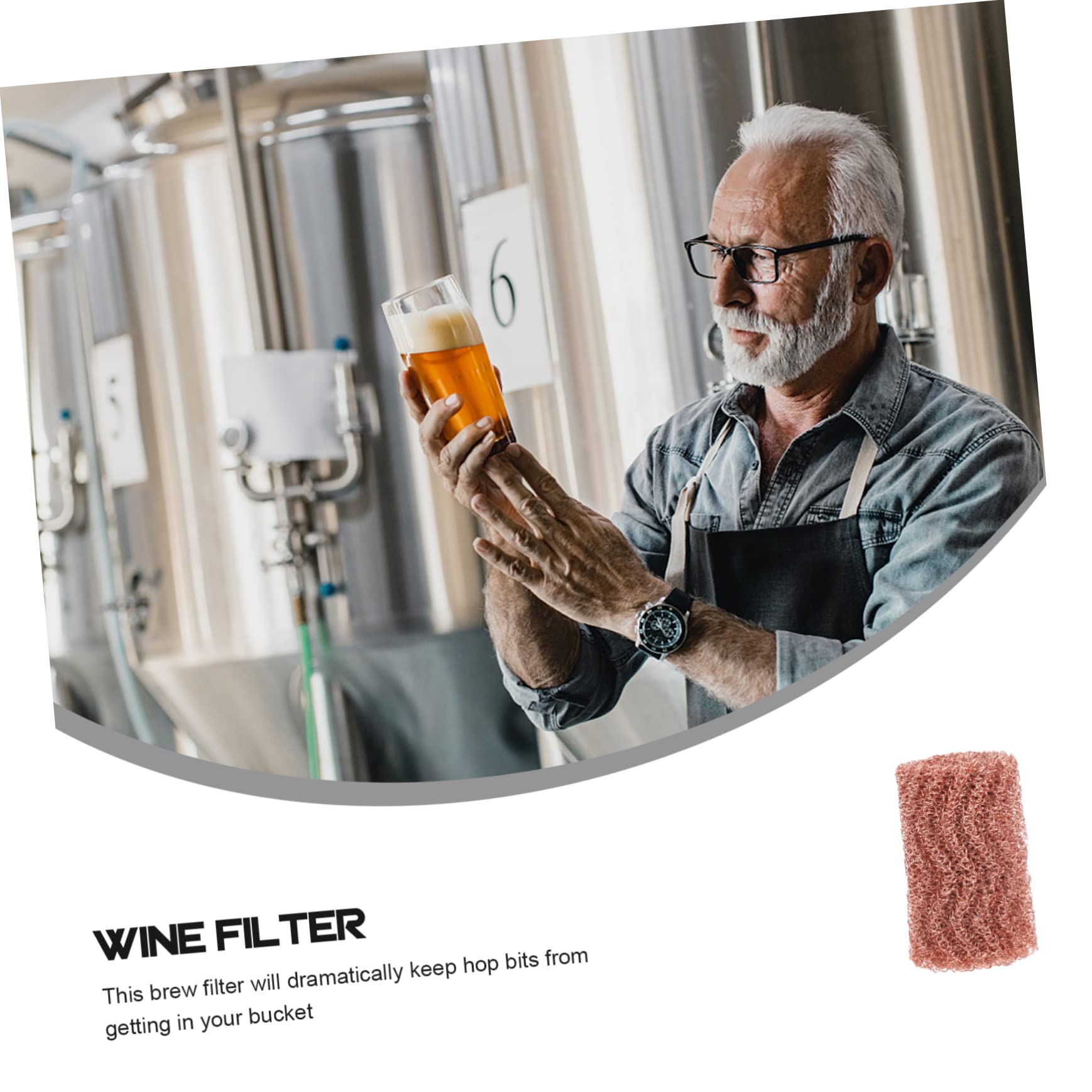 DECHOUS 1roll Wide Thickened Wine Filtration Mesh Hop Filtering Tool for Home Brewing Lightweight and Easy to Use Temperature and Wear Resistant for