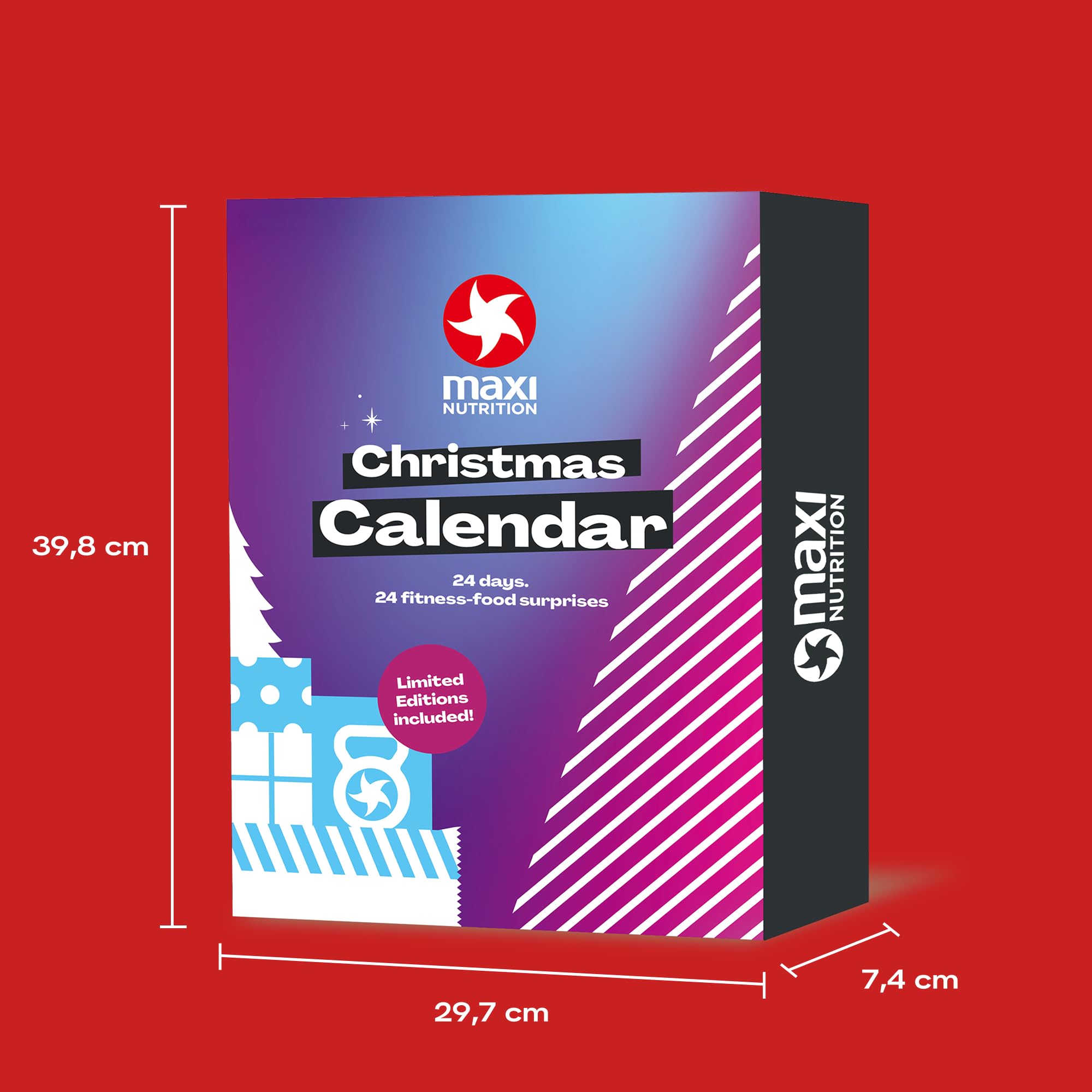 MaxiNutrition Protein Adventskalender 2025 mit 24 leckeren Überraschungen, Geschenkidee für Sportler