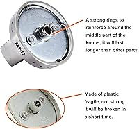 Vista 2 de AMI PARTS DG64-00473A - Perilla de dial de quemador de estufa, perilla de quemador de rango, compatible con Samsung Gas Range NX58F5700WS
