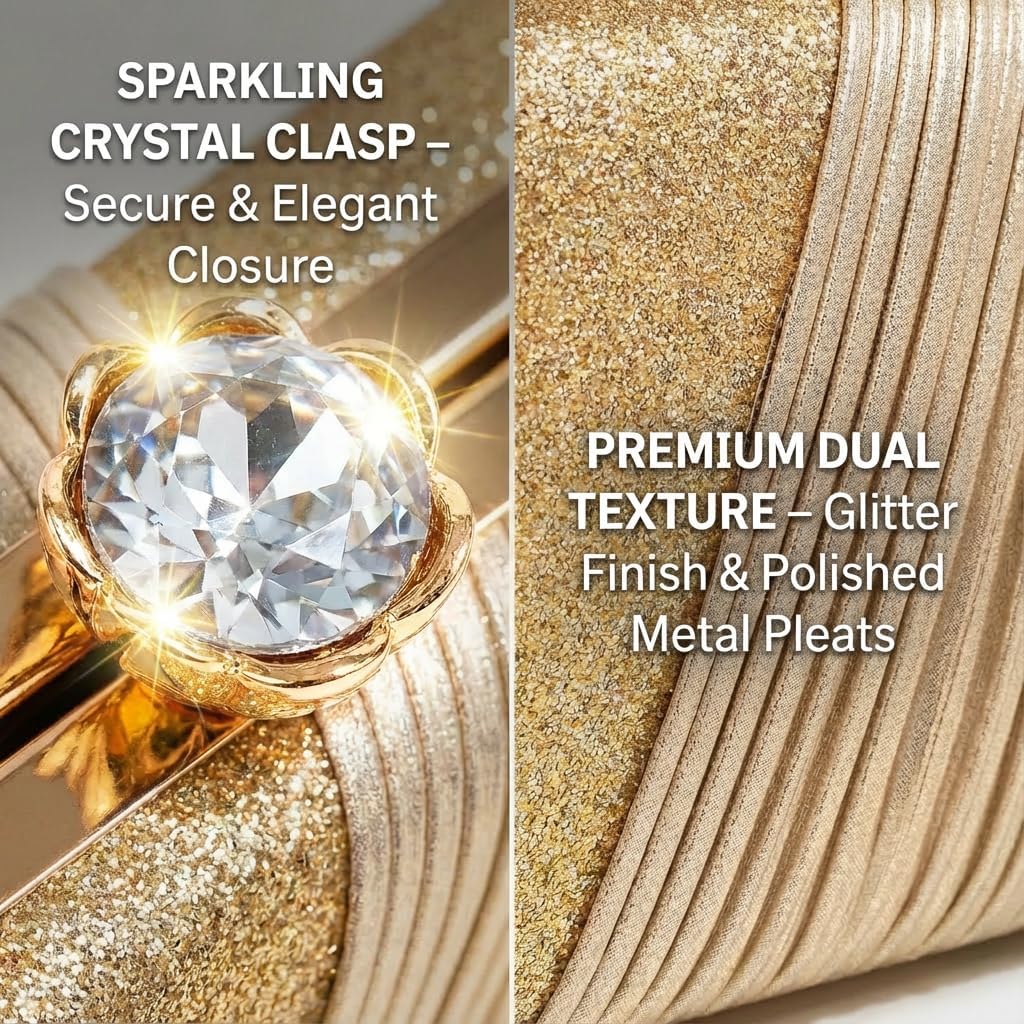 Clutch Purses for Women Formal Evening Bag Rhinestone Prom Purse for Wedding Party Handbag for Women