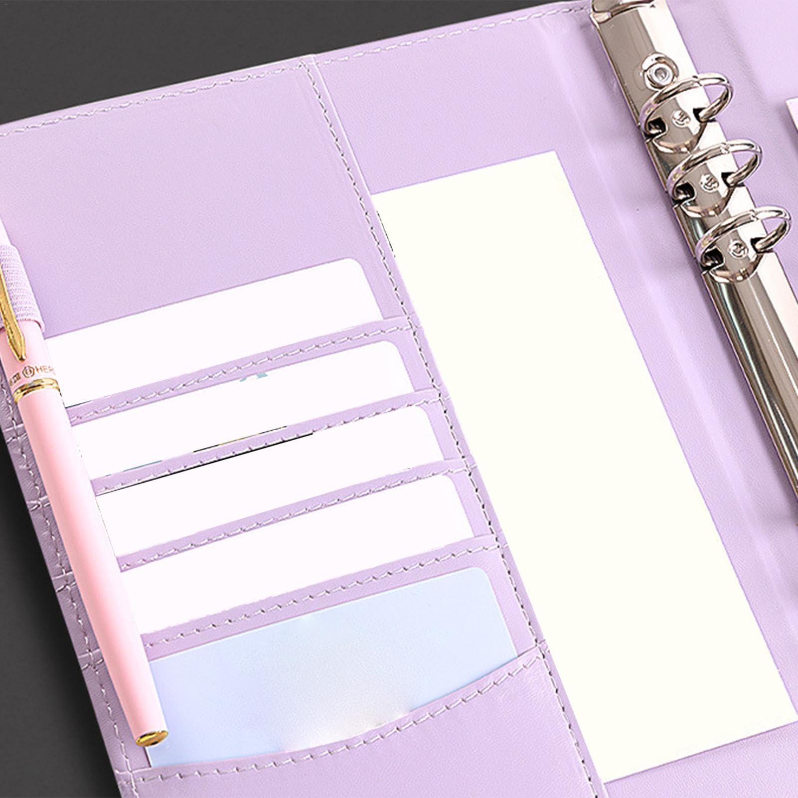 100 Buste Risparmio Contanti | Sfida Risparmio €5050 | Raccolta Soldi Casa E Scuola | Cartella A5 Viola - Foto 11