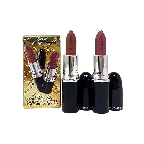 MAC Cosmetics Star Status Lustreglass Lipstick Duo - 540 Thanks, It's M.A.C! and 524 Syrup - 0.1 oz / 3 g each