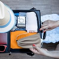 Vista 7 de MUOUM Juego de bolsas de juguetes de almacenamiento de doble cara (8 piezas en 3 tamaños), bolsas de microfibra con cordón, organizador de juguetes