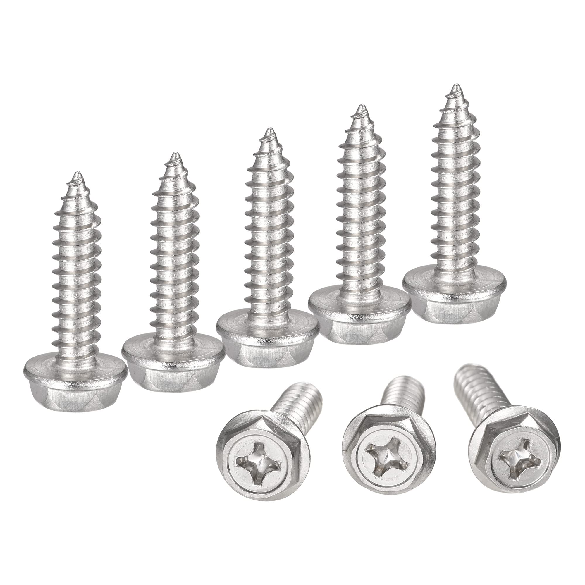 Amazon | uxcell 六角ワッシャーセルフタッピングねじ M6 x 25mm
