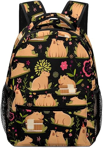 Silmonkeyuls Capybara - Mochila para mujer mochila para laptop para hombre mochila ligera y casual de viaje Capybara-8 Mochilas de viaje