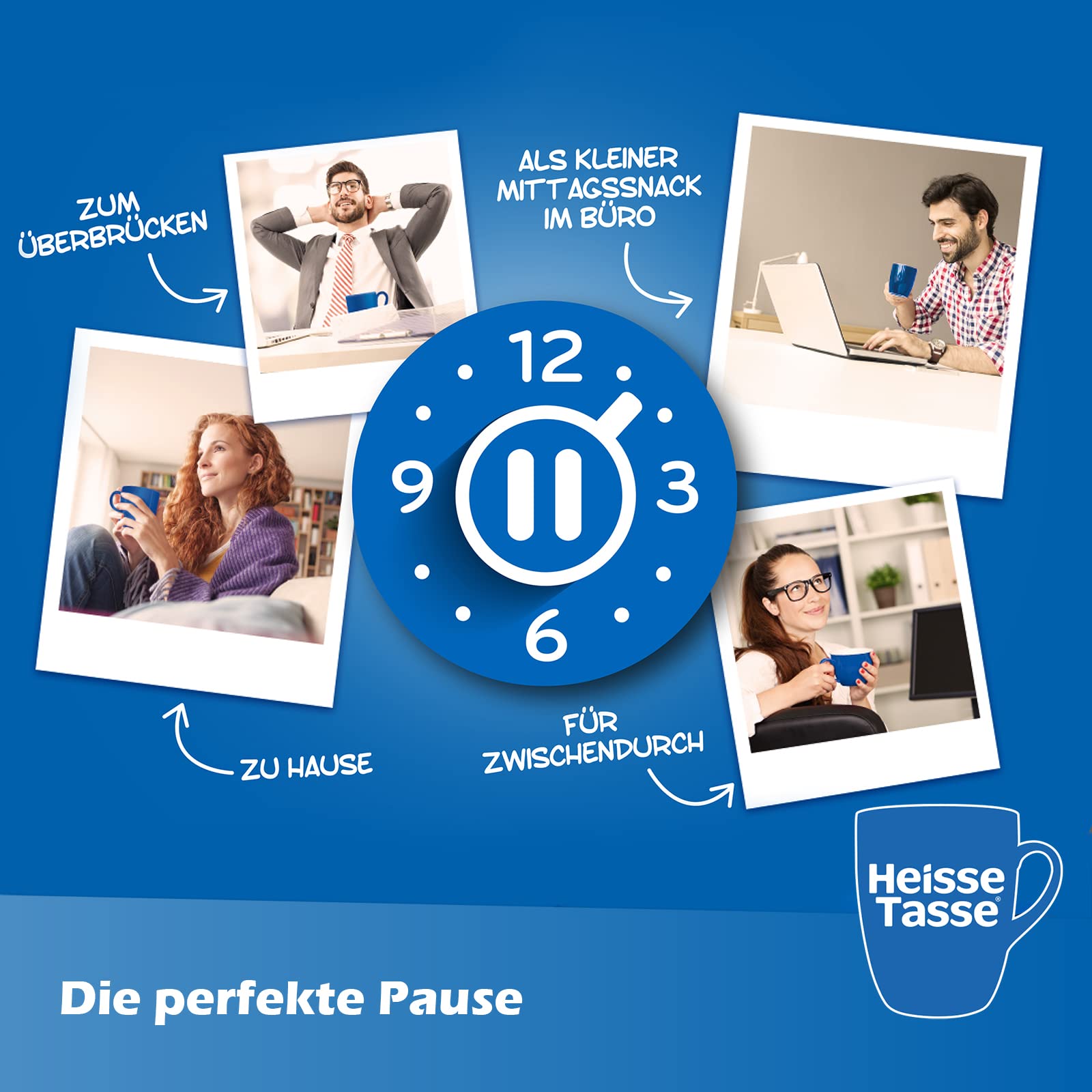 Heisse Tasse Huhn - In nur 2 Minuten fertig – Einfach heißes Wasser hinzufügen – Der perfekte Suppen-Snack