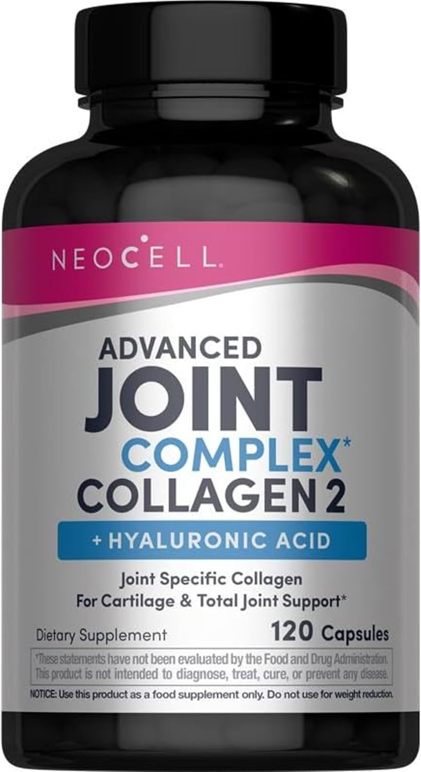 NeoCell Joint Complex Supplement | 120 Capsules | Plus Hyaluronic Acid | Collagen Type II | Advanced Formula