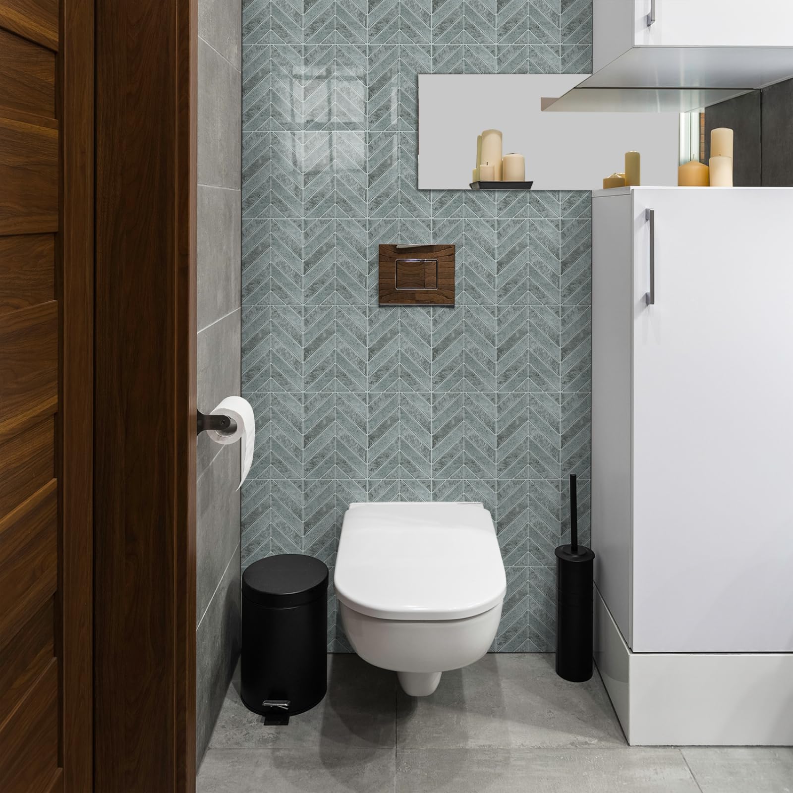 Pavimento Pvc Adesivo Piastrelle Adesive Cucina Bagno Adesivi Murali