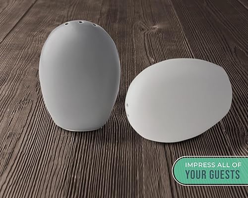 Miniatura 8 de Comfify - Salero y pimentero, diseño clásico de tarro, adorable jarro decorativo de estilo clásico, rústico, chic, hechos en cerámica resistente