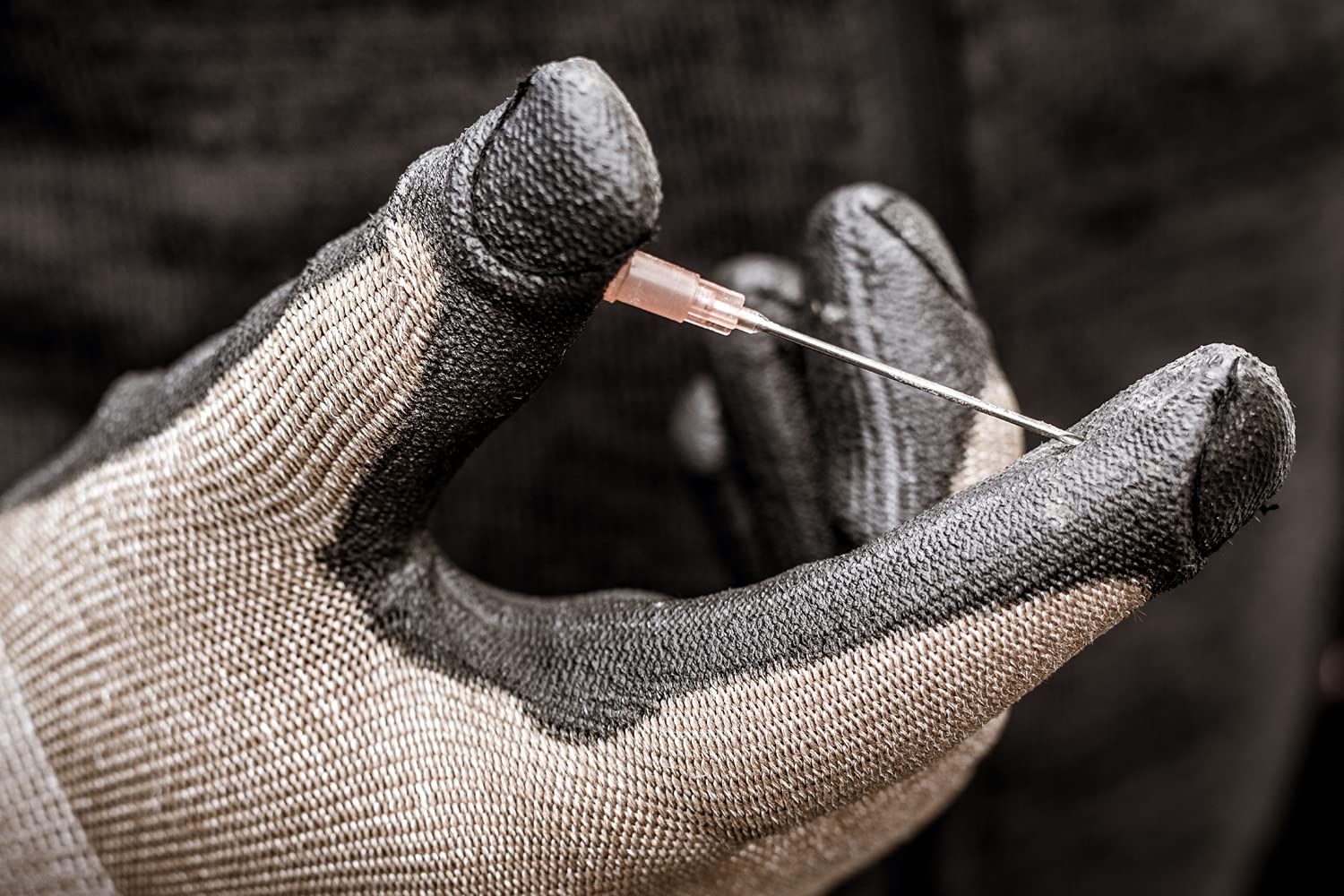NITRAS 6655 STEEL - Gants de travail résistant aux coupures et aux coups de couteau - EN 388 - brun/noir - 09/L