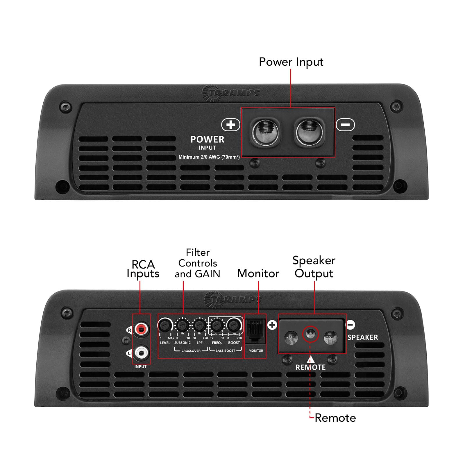 Taramp's Amplificador Monobloco Taramps Bass 8K 1 Ohm 8000 Watts