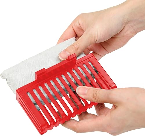 Miniatura 2 de SensorCan AbsorbX - Kit de filtro de olor para cubo de basura automático con sensor sin contacto de 13 galones, incluye compartimento y un Rojo