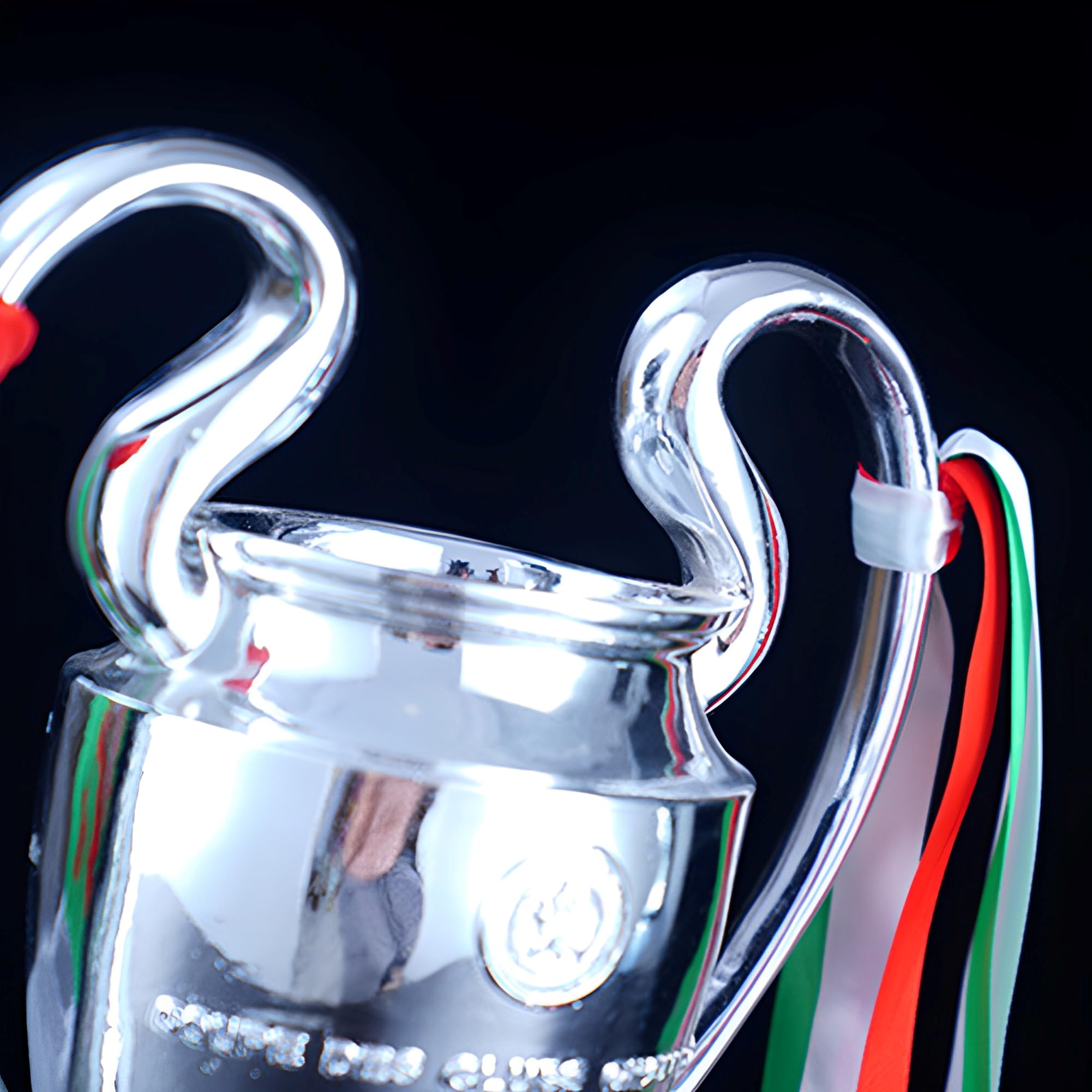 Réplica del trofeo del campeonato de fútbol, copa de campeón de orejas grandes en resina para aficionados al fútbol y coleccionistas, perfecta para la oficina en casa o exhibición de trofeos de la