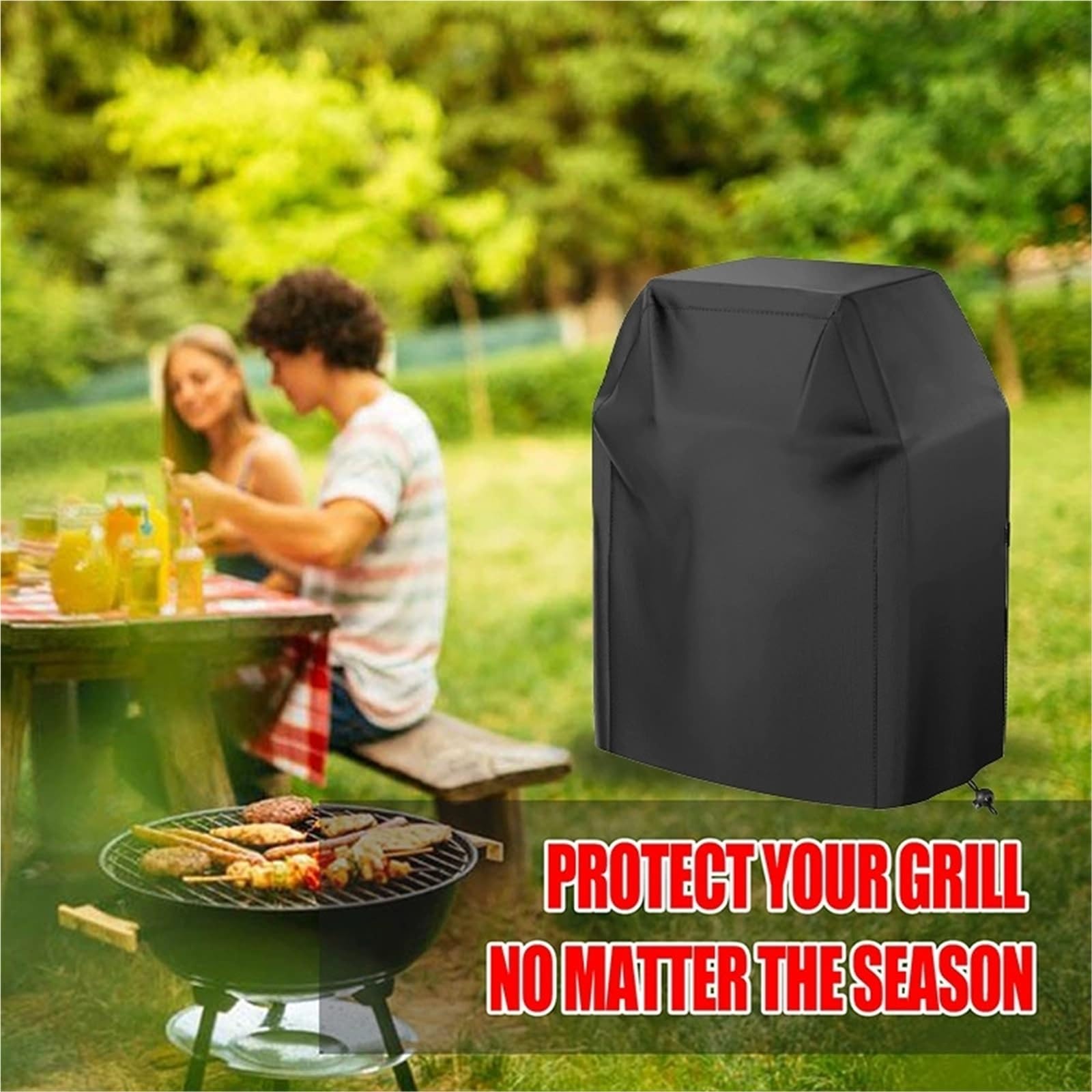 Copertura Barbecue Resistente Esterni | Copertura for barbecue impermeabile resistente vento anti UV tessuto Oxford senza strappi(420d,190*71*117cm)